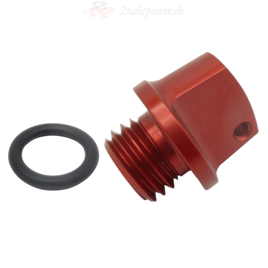 Ölschraube Öleinfüllschraube Rot Kupplungsdeckel für Yamaha DT RD 80 LC1 LC2, DT TDR TZR 125. OE-Referenznummer: 3Y11536300 / 3Y11536310 / 42402640